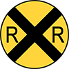 Railroad Crossing Icon